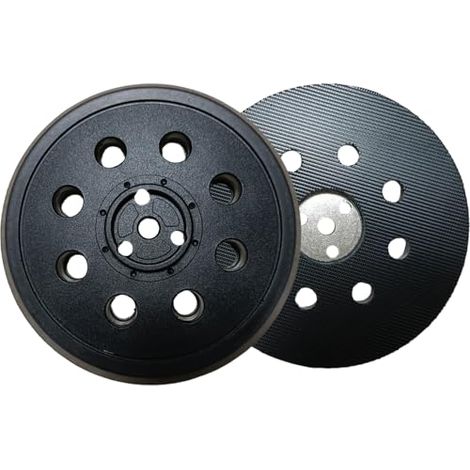 125mm Plateaux Ponçage 8 Trous Pad Polissage 5 Pouces Plateau Polisseuse Compatible avec Bosch PEX 400 A, PEX 12, PEX 125 (1 Pièces)