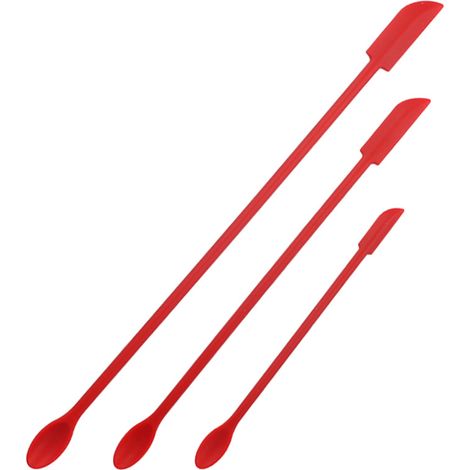 1 ensemble de 3 spatules de cuisine à racler la sauce - rouge (1/5)