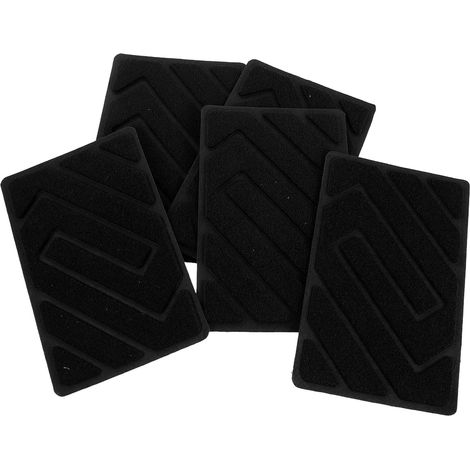 Duty Black Car Floor Mats 5 Pieces Non Slip for Pedal and