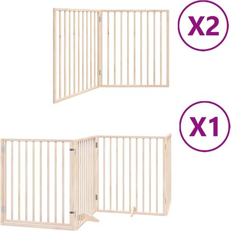 Maison Exclusive - Cancello per Cani Porta Pieghevole 8 Pannelli 640 cm in Pioppo