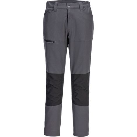 Pantalón Elástico de Trabajo WX2 Stretch - Comodidad y Funcionalidad - Gris metálico - Talla 32