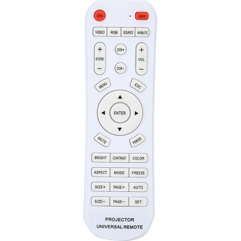 Telecomando di ricambio bianco per proiettore (1/5)