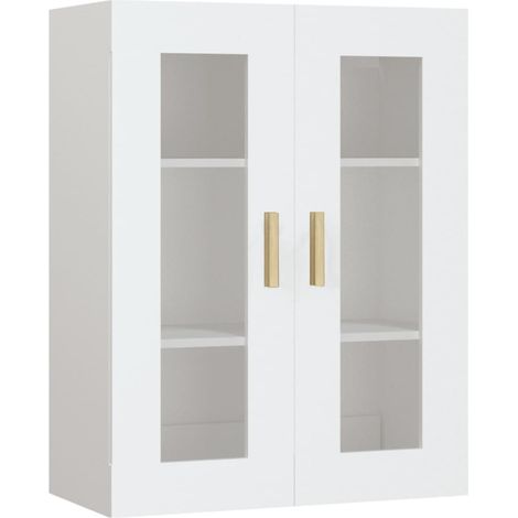 Maison Exclusive - Armadietto Pensile a Parete Bianco 69,5x34x90 cm