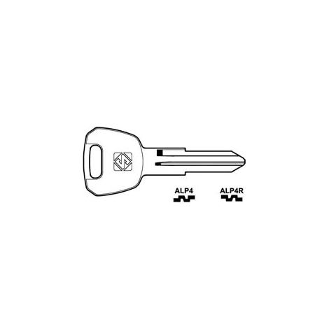CHIAVI PER CILINDRI ALPHA 5 SPINE PICCOLE- - ALP4R SX - 10 pezzi SILCA