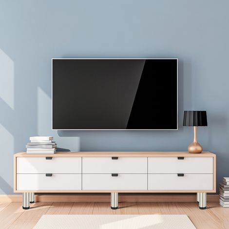 4er Set Möbelfüße Tischbein Set Sofafüße Möbelbeine Bettstützen Sofafüße Schrankfuß Möbelbeine Edelstahl 80mm