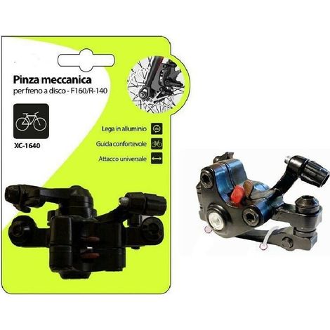 TRADE SHOP - Pinza Meccanica Per Freno A Disco F160/r-140 Universale Bici Bicicletta Xc-1640 -