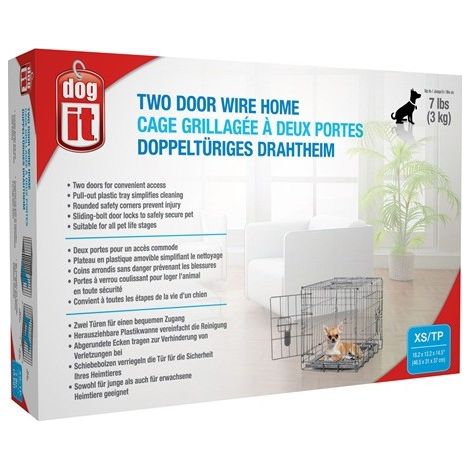Dogit Cage 2 Porte XS 46.5x31x37cm
