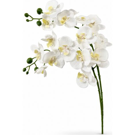 Orchidée Artificielle Blanche pour Vase Haut Décor Maison (1/5)