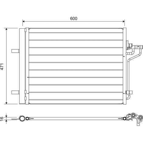 Condenseur, climatisation Valeo 814390 FORD 1693590 2002808 8V6119710FA