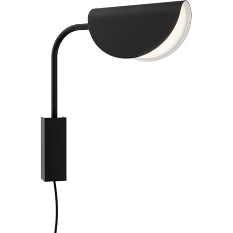 Maytoni Mollis Lampada da parete moderna nera, paralume in acrilico (1/5)