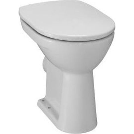 Laufen Pro WC sur pied 47x36x40cm à fond plat évacuation PK. rehaussé 2 x 2 trous de robinet céramique blanc