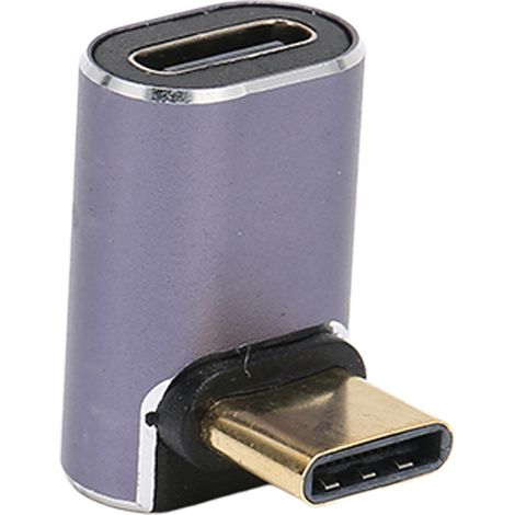 Adaptateur USB-C femelle vers mâle coudé 40 Go 8K à 120 Hz 100 W pour appareils USB-C (1/5)