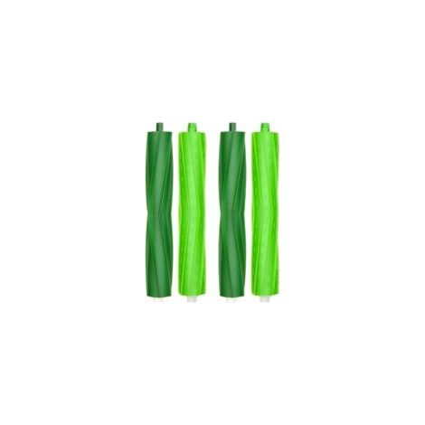4 Brosse en Caoutchouc pour iRobot Roomba I séries i3 i3+ i4 i4+ i6 i6+ i7 i7+ i8 i8+ E séries e5 e6 - Crezuo