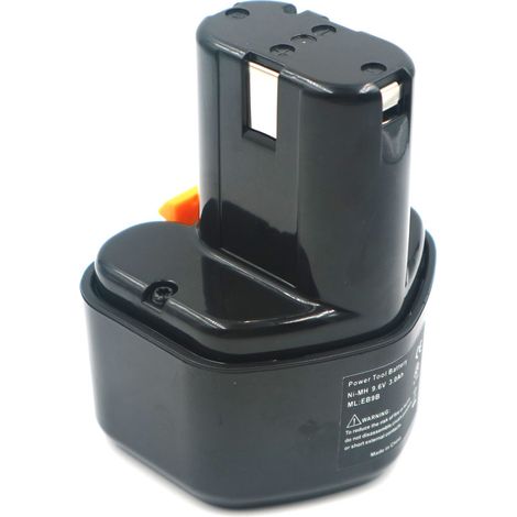 Compatible avec les perceuses électriques Hitachi 9,6 V FEB9S et EB912S, les visseuses à percussion et les batteries NiMH pour outils électroportatifs batterie universelle noire de type SC. (1/3)