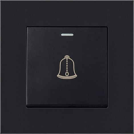 Bouton de sonnette extérieur étanche 220-250V – Panneau en verre trempé – Interrupteur ignifuge 16A – 86 x 86 mm (1/5)