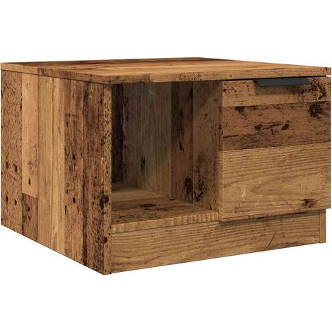 Maison Exclusive - Table basse vieux bois 50x50x36 cm bois d'ingénierie