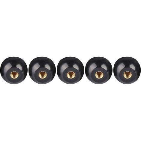 5 pièces noir bakélite boule levier bouton cuivre Insert M12 40 remplacement de Machine-outil (1/5)