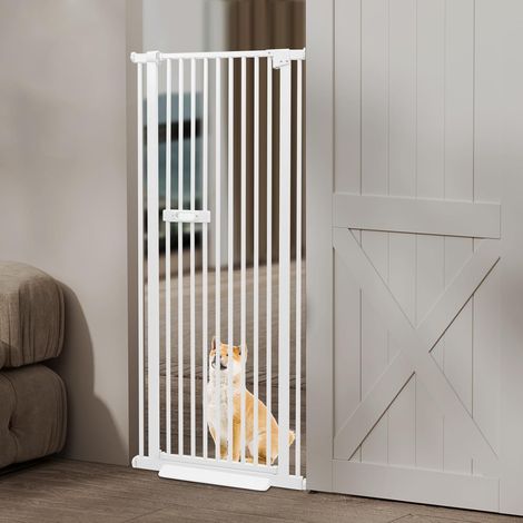 Filet de protection pour animaux de compagnie, filet de protection de porte extra haut 76 - 85 cm, porte rétractable pour chats filet de protection pour chiens (1/5)
