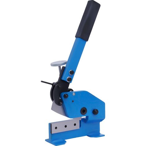 Cisaille manuelle en métal, lame en acier au carbone, design à long manche, Bleu (1/2)