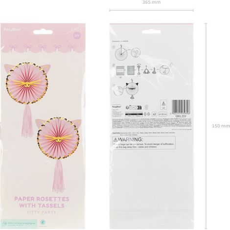 Rosetones decorativos Gatos, 26 cm, mix (1 paquete / 2 uds.) (1/2)