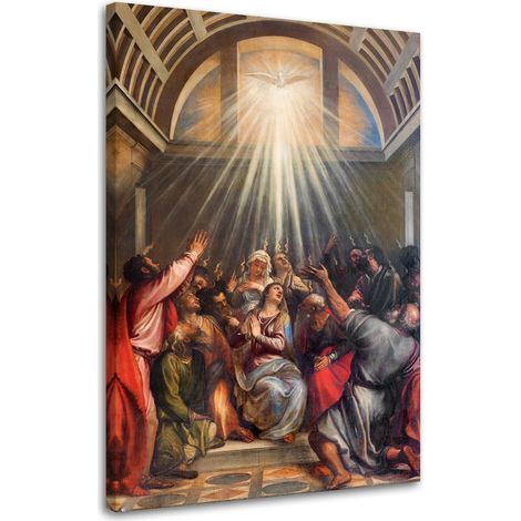 Peinture, Descente du Saint-Esprit de Titien, Venise - 40x60 (1/5)
