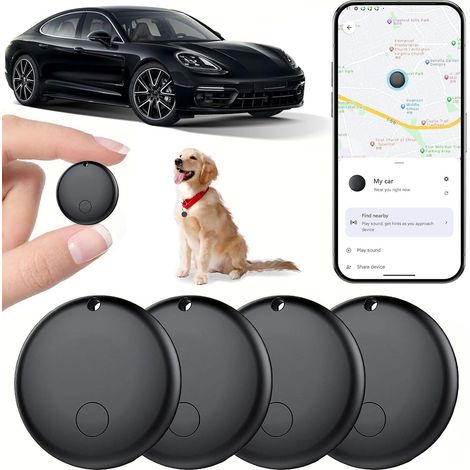 Traceur GPS Voiture Smart Tag, Fonctionne avec l’app Google Localiser (Uniquement Android), Localisateurs D’Objets Bluetooth pour Valises/Portefeuilles/Clés/Sacs/Bagages/Animaux de Compagnie (1/5)