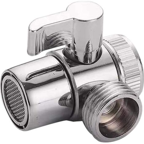 Robinet d'angle universel pour douchette, adaptateur pour robinet de lavabo, robinets marche/arrêt pour cuisine ou salle de bain