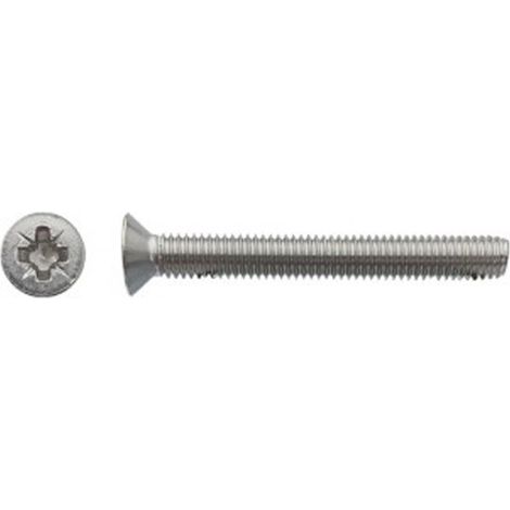 Vis à métaux tête fraisée Pozidriv® Inox A2 - 5 x 70 mm- Vendu par 200