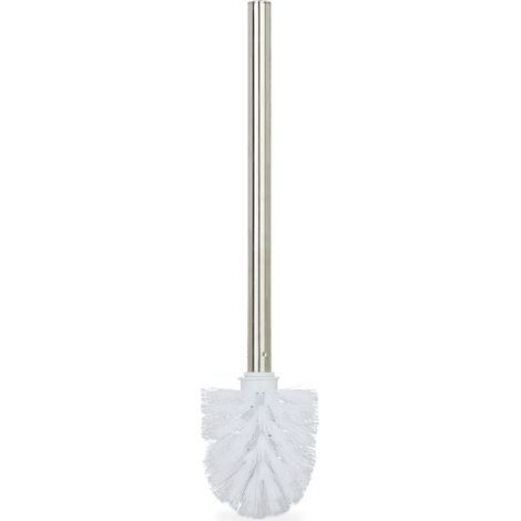 Set di 2 scopini WC pratici per una pulizia efficace 35 x 8 cm in plastica bianca 130012011