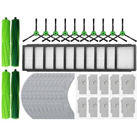 Ensemble de brosses latérales pour sac à poussière et tambour, compatible avec les accessoires pour aspirateurs robots iRobot Roomba Combo J7+/Roomba Combo J9+ (1/5)