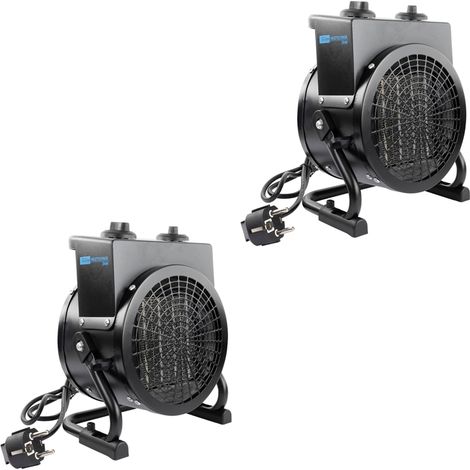 Güde 2x Keramik Heizlüfter GH 2000 K Heißluftgebläse 2000 W Heizleistung 45 m³ (1/5)