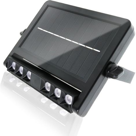 Applique murale solaire Vienne, lumière solaire extérieure jardin, capteur crépusculaire, étanche, 200lm, CCT (3000k, 4500k, 6000k), IP54, pour jardin, garage, patio, facile à installer. (1/5)