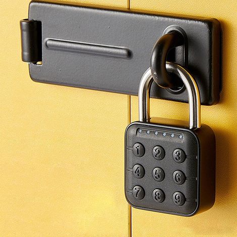 Cadenas Électronique - Cadenas En U - À Code Numérique - Pour Armoires, Casiers Et Compteurs Électriques - 1 Pièce (1/5)