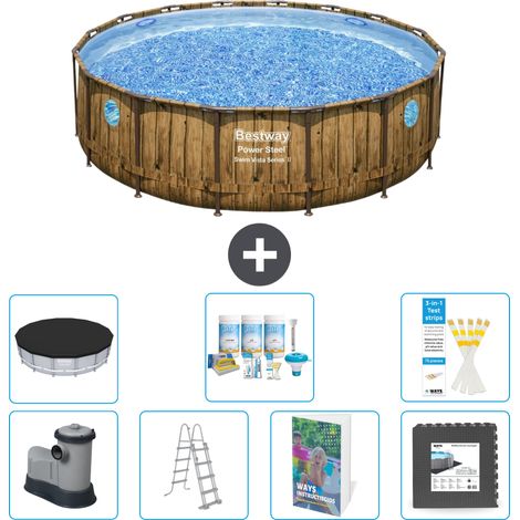Bestway Piscina Bestway Power Steel Rotonda - 488x122 cm - 8-pezzi  S581
