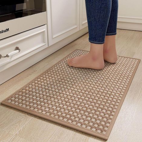 1 Tapis Cuisine, Antidérapant, Absorbant, Lavable, Pour Évier, Couloir, Buanderie