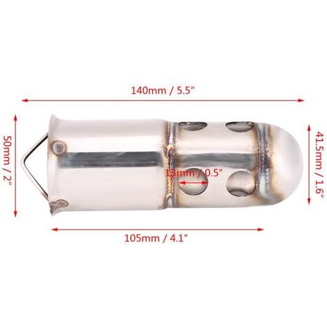 51mm Universel Moto Pot D\'échappement Silencieux DB Killer Bruit Éliminateur Style 1 -XIF (1/4)