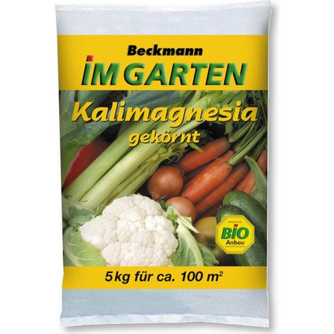 Beckmann Kalimagnesia Patentkali 5 kg Gartendünger Universaldünger Kalidünger