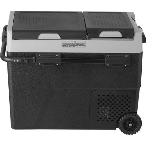 Réfrigérateur de voiture portable 58L, double zone -20°C à 20°C, compresseur 12V, pour camping, caravane et usage extérieur. (1/5)