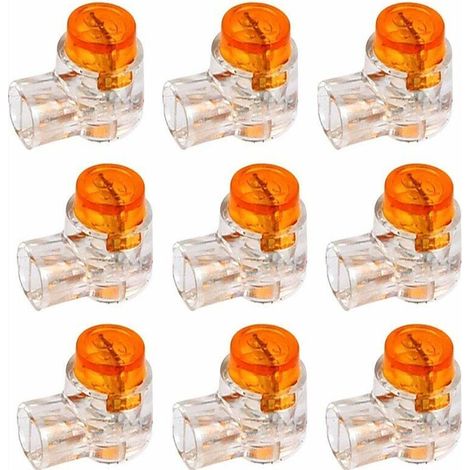 Fonepro 200pcs Connecteurs de Câble K1 Connecteur d’Epissure avec Gel D’étanchéité Borne à 2 Fils de Connexion pour Usage Tétéphonique et Informatique (1/5)