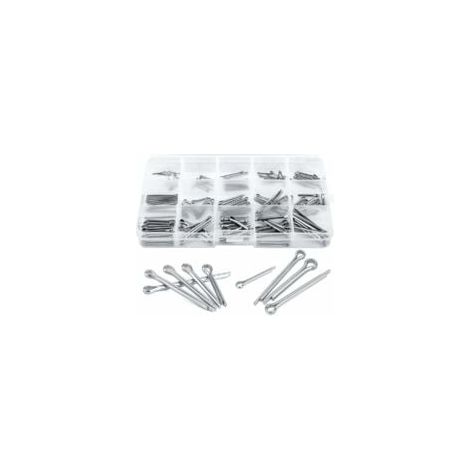 Goupille Fendue 150 pièces Goupille de Verrouillage en Acier 304 Inoxydable Assortiment pour la Mécanique de Petits Réparation 15 Tailles Différentes (1/4)