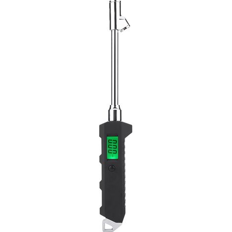 Manomètre numérique portatif à double tête en acier inoxydable 200PSI pour voiture, camion et moto (1/5)
