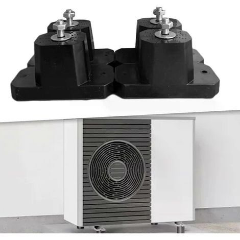 Coussinet anti-vibrations pour climatiseur, installation facile, amortisseur de chocs en caoutchouc, multifonctionnel et antidérapant - Accessoires pour climatiseurs --JXLGV (1/5)