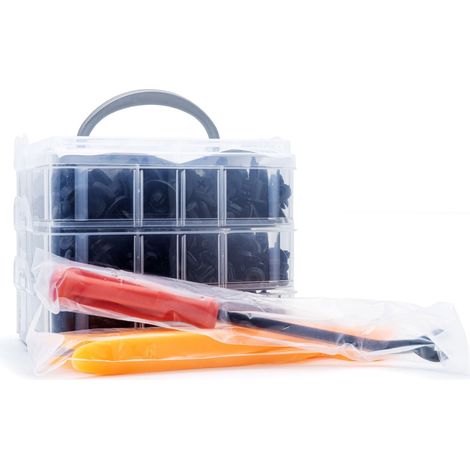 Juego de pasadores, clips y pasadores para coche - 630 piezas con herramientas de montaje (1/5)