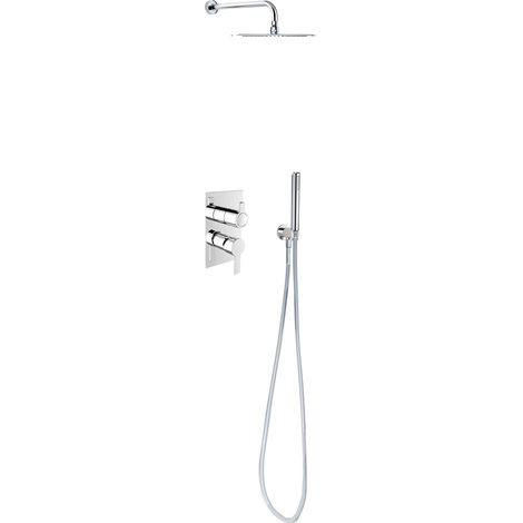 RAMONSOLER 941502 RPK225 Conjunto Monomando Ducha Empotrado Cuadrado 2 Vías Cromo - ref: 94C301587 (1/5)