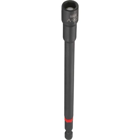 Magnétique Douille 8mm 1/4" Tige Hexagonale 6" (150mm) Noir (1/5)