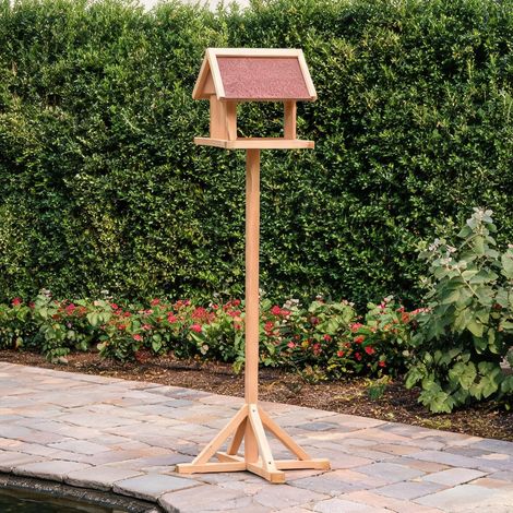 Cage pour oiseaux bois naturel en bois de sapin 55 x 55 x 144 cm (1/5)