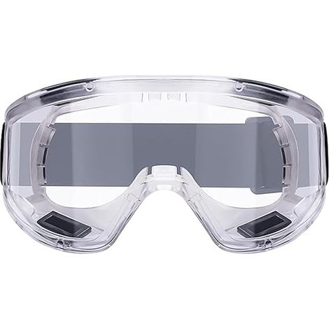 Lunettes de sécurité anti-buée Lunettes de sécurité transparentes anti-rayures , lunettes de protection des yeux idéales pour le bricolage , le ponçage , la poussière , le travail du bois , la (1/5)