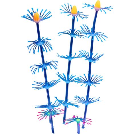 Ornement De Récif - Décoration Artificielle Pour Aquarium - Effet Luminescent - En Silicone Et Résine - 1 Pièce (1/5)