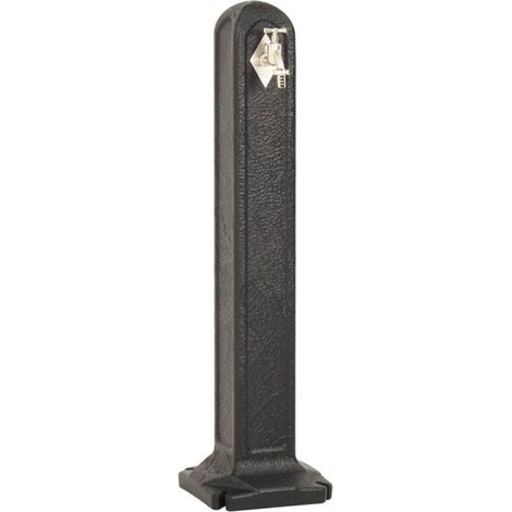 Réservoir d'eau de jardin avec robinet, couleur anthracite, texture pierre (1/5)