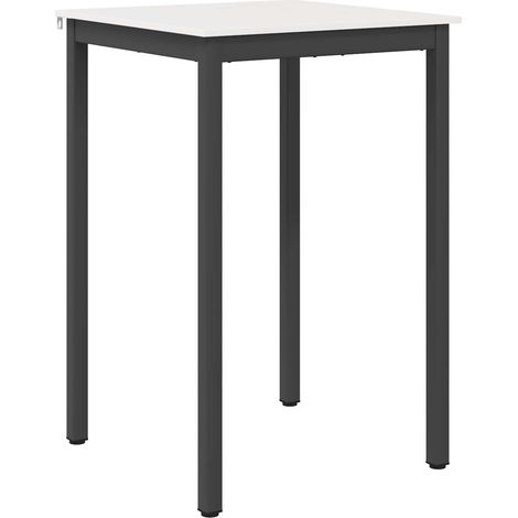 Bar Table White 70 x 70 x 105 cm Solid Pine Wood vidaXL